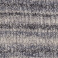 DROPS Fabel strieborná líška long print 602